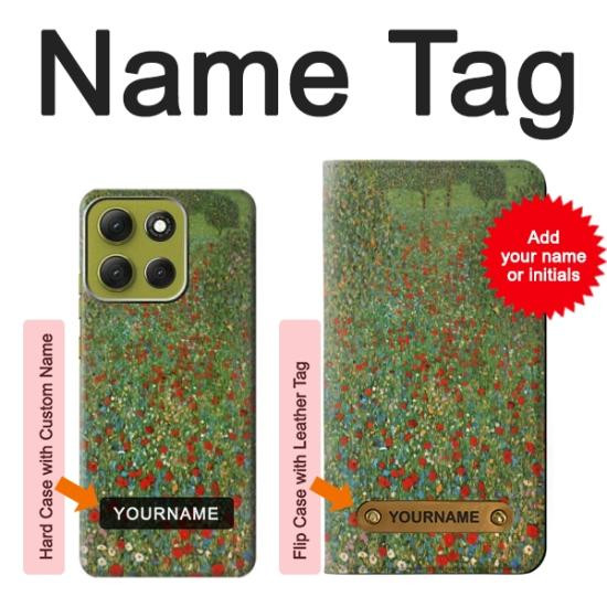 S2872 Gustav Klimt Poppy Field Case For Motorola Moto G86